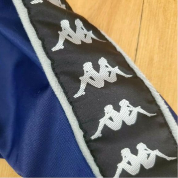 Kappa Womens Athletic Jacket Sz L Black Navy Blue - Picture 3 of 5